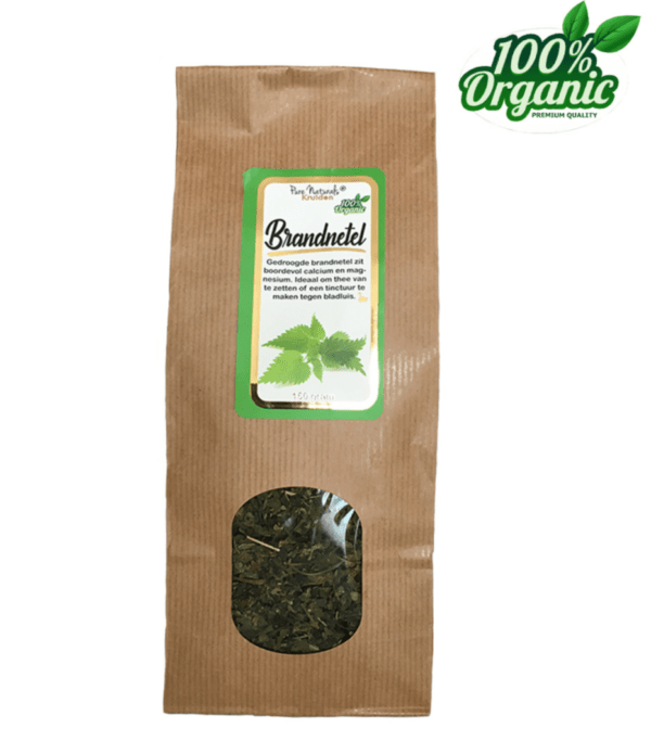 Pure Naturals – Gedroogde Brandnetel blaadjes – biologisch – 150 gram