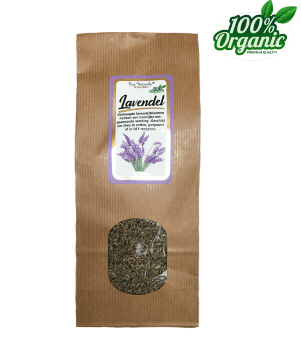 Pure Naturals – Gedroogde Lavendel bloemetjes – biologisch 150 gram
