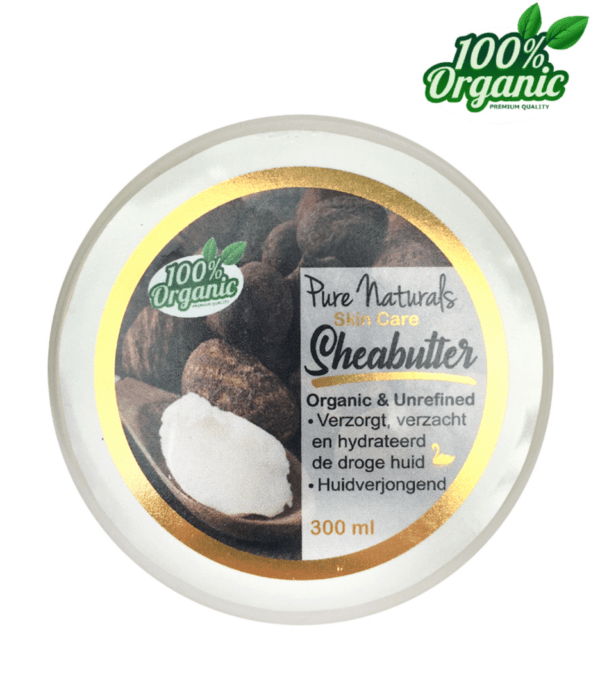 Pure Naturals – Sheabutter 300 ml – Ongeraffineerd & Biologisch