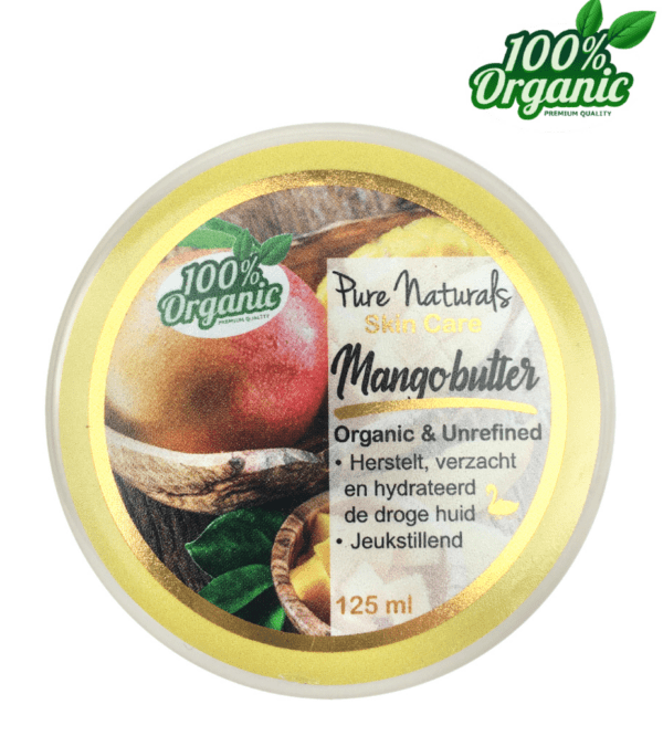 Pure Naturals – Mangobutter 125 ml – Ongeraffineerd & Biologisch