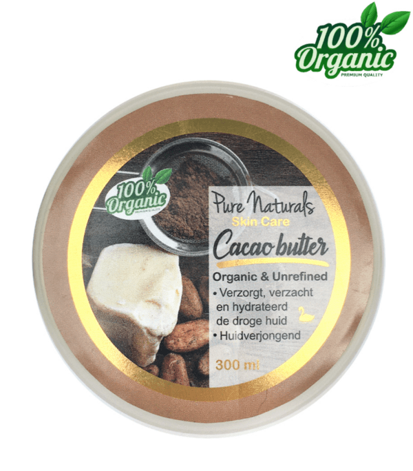 Pure Naturals – Cacao Butter 300 ml – Ongeraffineerd & Biologisch