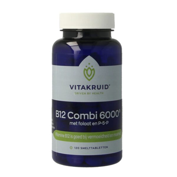 Vitakruid B12 Combi 6.000 met Actief Folaat – 120 smelttabletten